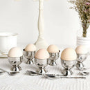 Stainless Steel Egg Cup Stainless Steel Set 12 Includes 6 Egg Cup Holders a