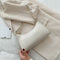 Fashion Pure Women Handbag Leather Female Small Shoulder Tote Bag (White)