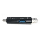 5IN1 USB OTG Card Reader Micro-USB 3.1 Type-C Memory SD Card Adapter For Phone