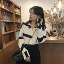 Women Chiffon Printed Blouse Retro Loose Casual Summer Top Long Sleeve Shirtsâ„–[