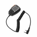 2 Pin PTT Handheld Mic Speaker Microphone For Baofeng Kenwood TYT Radio Device