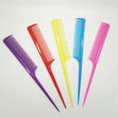 10 Plastic Hairdressing Toothed Pointed Hair Styling Rat Tail Combs Great MO