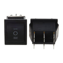 2pcs 6 Pin DPDT ON-OFF-ON 3 Position Snap in Rocker Switch 15A/250V 20A/125 E7Z4