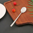Stainless Steel Dinner Soup Spoon Student Outdoor Picnic Tableware (Sliver) A