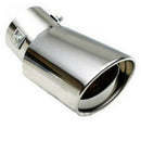 Car Universal Round Bend Stainless Steel Chrome Exhaust Tail Muffler TipPipeA FT