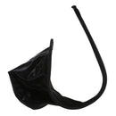 Leatherette C-String Invisible Underpants For Men - Black