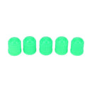 100pcs Car Truck Bike Tire Wheel Air Valve Stem Caps Dust Covers (Green)