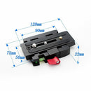 Quick Release Adapter Sliding QR Plate for Manfrotto 577- 501HDV, 500AH, 701HDV