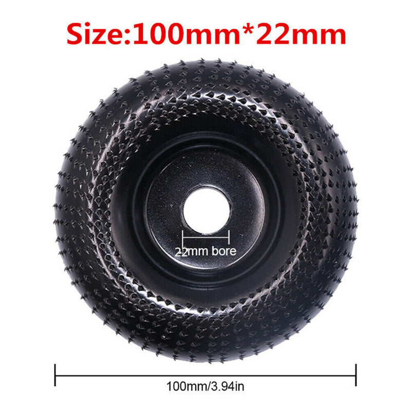 22mm Steel Wood Angle Grinding Wheel Abrasive Disc Angle Grinder (Black) A
