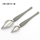 2Pcs Sauce Painting Accessories Stainless Steel Pencil Coffee Draw Tools Spoon