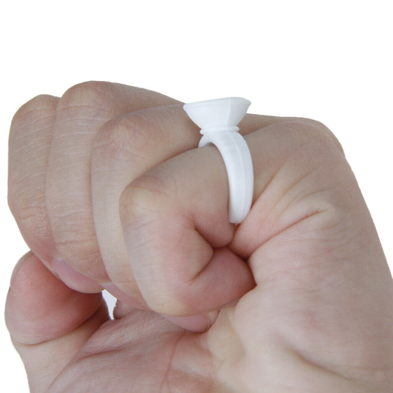 100pcs Disposable Adhesive Tattooing Ink Cups Pigment Holder Ring Small