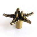 Bronze Starfish Pentagram Cabinet Knobs Furniture Drawer Pulls Closet Handl W6D3