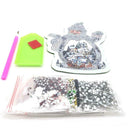 DIY Special Shaped Diamond Painting Snowman Wallet Cross Stitch Coin Purse