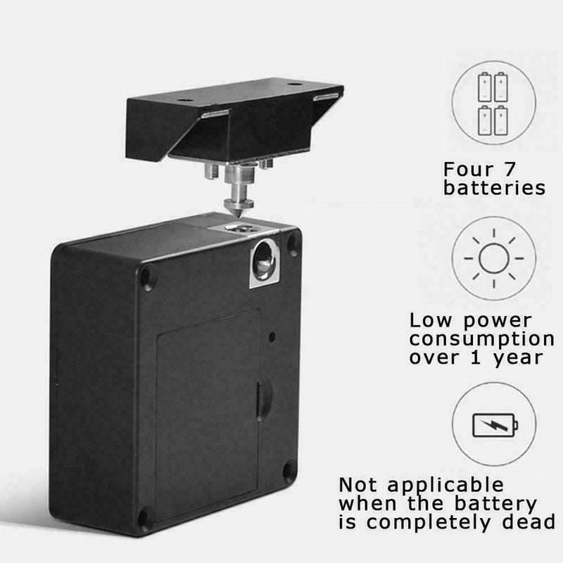Keyless Door Locker Invisible Electronic Cabinet Lock Private New Hidden Dr Z8B3