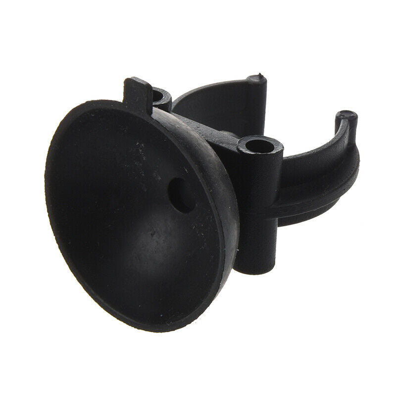 2 Pcs Black Suction Cup Airline Clips Holders for Aquarium R3U9