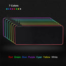 Colorful RGB Mousepad Anti Slip Rubber Computer PC Keyboard Large Mice Mat