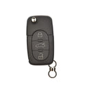 1pc 3-BTS Remote Key Fob Case Shell Blade HAA for A2 A3 A4 A6 A8 TT Blac Kw