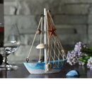 3x Fishing Net Sailing Nautical Wood Ornaments Mediterranean-style Home Deco