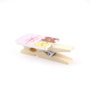10x  Cartoon animal rabbit Wood Clip Photo Paper Pegs Craft Decoration BX