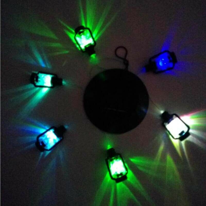 Retro Solar Color Changing LED Shell Wind Chimes Home Garden Yard Light Lamp