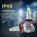 2Pcs 24Chips H8/H9/H11 LED Lamp Car Headlight Bulbs LED 360 Degree 6000K 1800 Gw