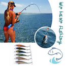 6pcs Minnow Printed Fishing Lures 5cm 2.2g Bionic Bait Artificial Crankbait