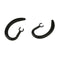 2 Pcs Small Clamp Bluetooth Ear Hook Loop Clip Replacement6mm+7mm