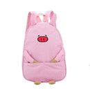 Cute Piggy Shoulders Backpack Pig Canvas School Bag Girls Student Shoulders D3M9