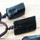 Raw Natural Black Tourmaline Schorl Pendant Chunk Chakra Reiki Protection Gift