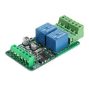Modbus RTU 2 Way Relay Module Output 2 Channel Switch RS485 TTL 12V Input A