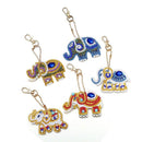 5Pcs Acrylic Board Diy Diamond Painting Elephant Keychain Tools Round Shinn