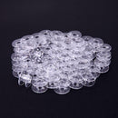 50pcs Universal Plastic Transparent Empty Bobbins Spool for Sewing Machine
