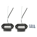 2Pcs Universal 6 SMD LED License Plate Tag Light Lamps For Truck SUV Trailer Van