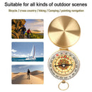Camping Hiking Pocket Brass Golden Compass Portable Compass Navigation OutdY Hn