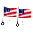 2x Universal Mini National Flags for Bike Scooter Motorcycle Handlebar