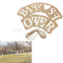 Baby Shower Letter Photo Booth Garland Banner Party Photography Props Decor