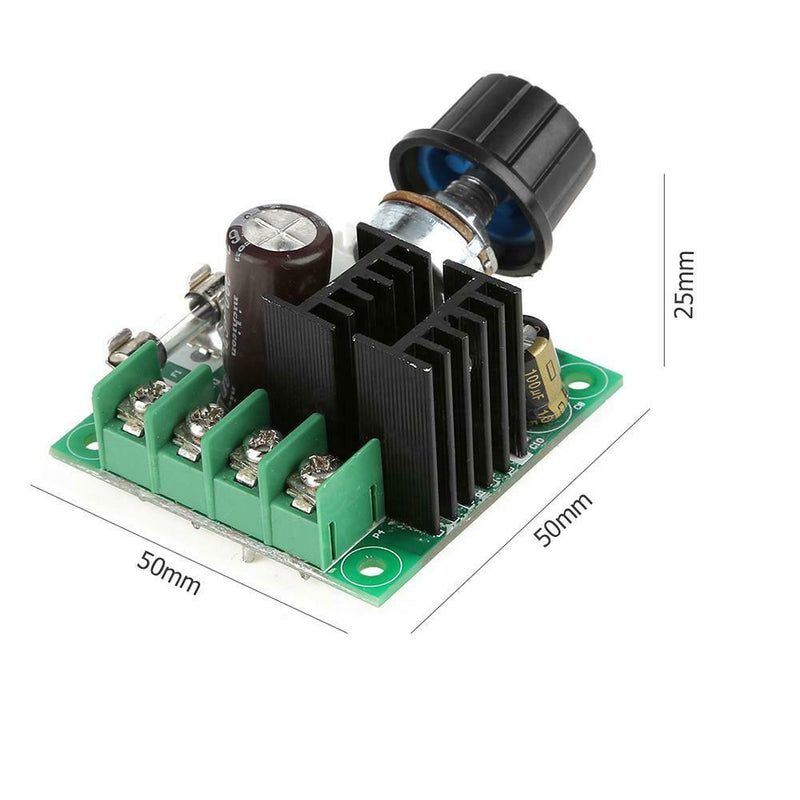 DC 9V-50V 10A PWM Motor Speed Controller w/Knob Adjustable Speed Regulator A