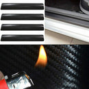 4x Carbon Fiber Car Tow Mirror Bumper Door Sill Scuff Protect Cover Stick QVA