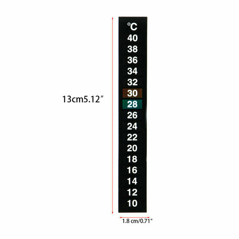 1pc 10-40 Degrees Aquarium Fish Tank Liquid Thermometer Temperature StiSEAU