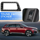 Carbon Fiber Trunk Switch Button Frame Cover Trim for Audi Q7 SQ7 4M LHD