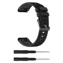 22mm Silicone Wrist Strap Band for Garmin Fenix6 Forerunner945 935 (Black)