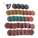 35 PCS 2 Inch Quick Change Sanding Discs 1/4" Holder Kit Sanding Polishing