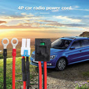 1m 30A 4Pin Short Wave Car Charger Power Cable for ICOM IC7000 IC7600 Radio SN9F