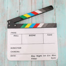 Movie Clapboard TV Film Clap Board Director Action Scene Cut Props Party Role