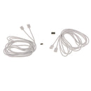 2 X 4-pin RGB Extension Cable Wire Connector For 5050