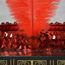 Headband Sequin Showgirl Elastic Feather Costume Headpiece Headband One siz N6O9