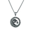 Steel WOLVES NECKLACE FASHION Pirate Amulet Necklace Gift G3B0