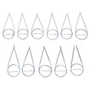 11 pcs/1set 32" 80cm Stainless Steel Circular Knitting Needles 11 Sizes Hot