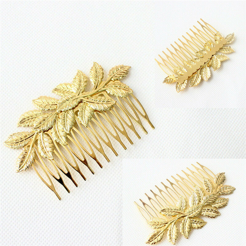 1x Women Hair Clips Hair Comb Hairpin Alloy Leaves Elegant Headband  Hot New LJA