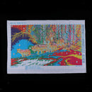 1 Set Cross Stitch Material Package with Wolf Pattern